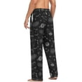 thumbnail image 4 of HPINK-T Meteorite Planets Men's Pajama Pants Super Soft Sleep Lounge Pants Pjs Bottoms with Pockets, 4 of 6