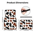 thumbnail image 5 of Honeii Brown Black Cow Print Car Foot Mat Four-Piece Set - Front & Rear Universal Car Floor Mats for SUVs, Trucks, Sedans, 5 of 7