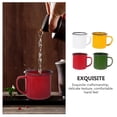 thumbnail image 3 of ColoMX 4 piezas tazas duraderas con asas pequeñas tazas de esmalte vintage (color surtido), 3 of 8