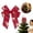 A, variant on Multi-Loop Polyester Christmas Bow 24-Pack Holiday Print Reindeer Merry Christmas Ribbon 4-Loop Bows For Tree Garland Gift Box And Party Decor