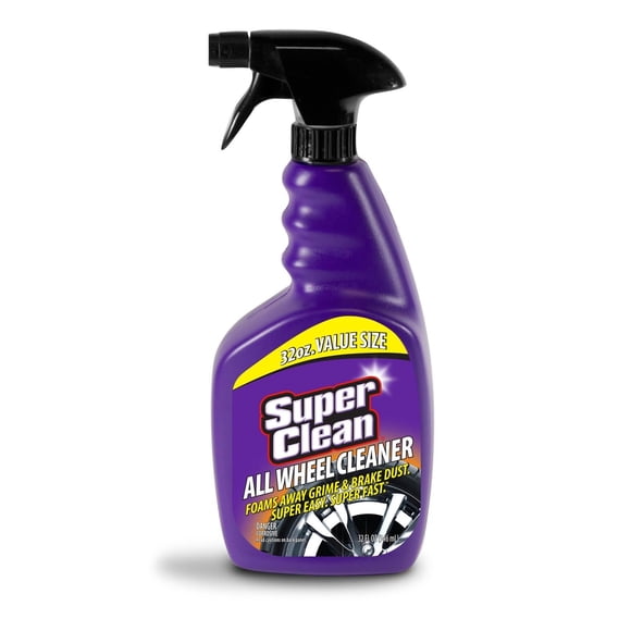 SuperClean Foaming All Wheel Cleaner, Safe for all Wheels & Rims, Brake Dust Cleaner, Grime Eliminator, 6 pack (192 ounces)