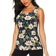 thumbnail image 3 of Goofa Flowers Printed Womens Workout Tops for Women Sleeveless Yoga Shirts Athletic Running Tank Tops Sleeveless Gym Clothes Workout Apparel-Medium, 3 of 9