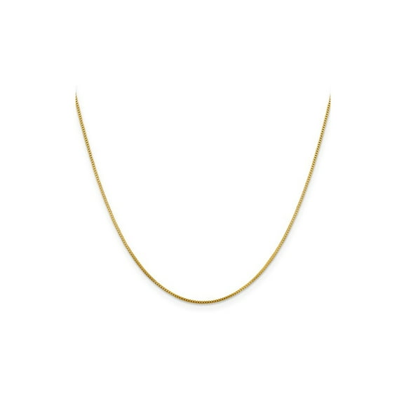 Gem & Harmony Gold Plated Sterling Silver Box Chain 20 inches (0.900mm) for Women