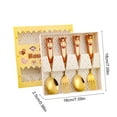 thumbnail image 3 of CuiLiyq Stainless Steel Fork and Spoon Set with Cartoon Horse Decoration, Cute Stainless Steel Flatware Set, Dishwasher Safe Cutlery Set for Home Kitchen(2 Pcs Spoon and 2 Pcs Fork, Gold), 3 of 6