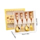 thumbnail image 3 of Set de cubertería Year Of The Horses | Cuchara y tenedor de acero inoxidable | Caja de regalo festiva de vajilla | Plata, Oro | 7,09" Duradero, Resistente al Óxido | Diseño único del mango de caballo, 3 of 6