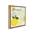thumbnail image 4 of Stupell Industries Summer Lemonade Recipe Food & Beverage Painting Brown Floater Framed Canvas Art Print Wall Art, 25 x 25, 4 of 10