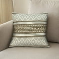 thumbnail image 3 of Parkland Collection Lennon 17.72" Square Fabric Throw Pillow in Beige/Brown, 3 of 8