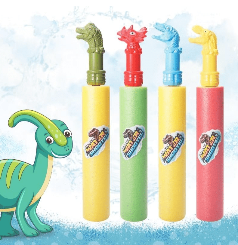 9 Pack Water Blaster Pool Toys Summer Lake Pool Deals Game Blaster Outdoor Water Shooters Swimming Play Activities for Kids Teens Adults (9 Dinosaurs)