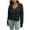 Black, variant on LYXSSBYX Womens Sweaters Clearance Fashion Womens V-Neck Winter Button Solid Long Sleeve Pullover Tops Sweaters