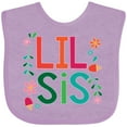 thumbnail image 3 of Inktastic Lil Sis Girls Sister Announcement Girls Baby Bib, 3 of 4