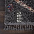thumbnail image 3 of Nourison Nordic Shag Scandinavian Tribal Grey Area Rug, 3 of 9