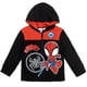 thumbnail image 4 of Sudadera con capucha Marvel Spider-Man de forro polar con media cremallera para niños de 7 a 8 años, 4 of 6