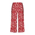 thumbnail image 4 of Conjuntos Cortos para Mujeres Impresión Floral de Verano Casual Manga Corta Cuello Redondo Y Pantalones Recortados Conjunto de Poliéster, Traje de Verano Casual, 4 of 7