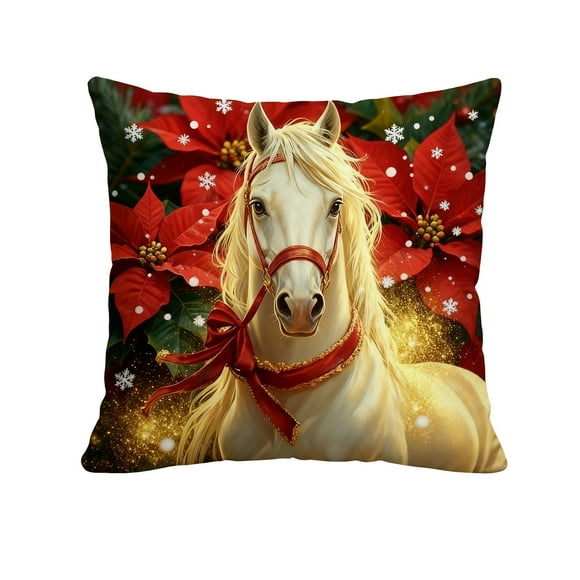 Christmas Pillow Covers, 45X45Cm Decorative Holiday Pillow Cases with Hidden Zipper for Sofa Decor