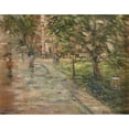 thumbnail image 2 of Paul Cornoyer 14x12 Gold Ornate Wood Frame and Double Matted Museum Art Print Titled - Rainy Street Sceneenedne, 2 of 4