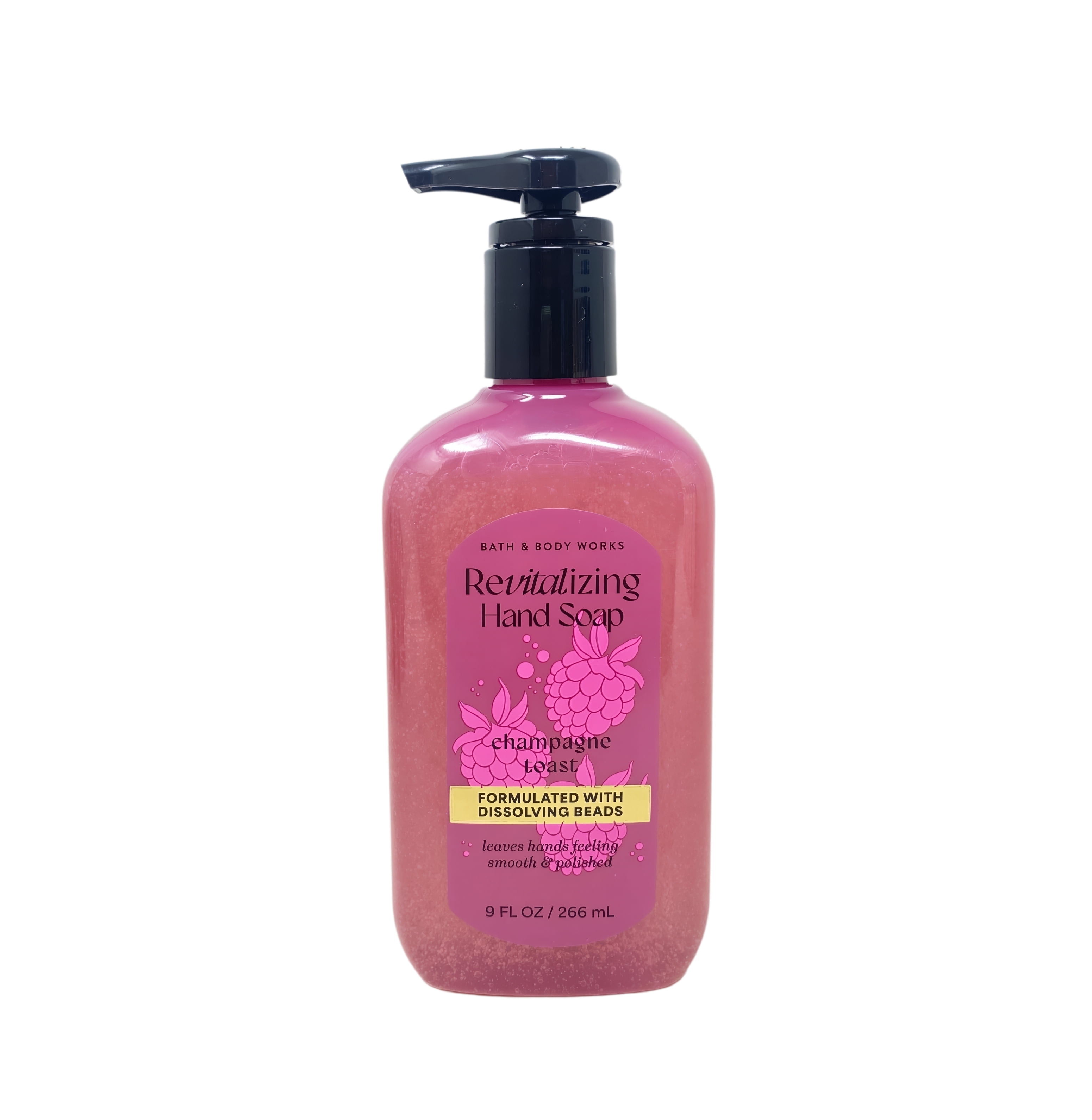Bath & Body Works Champagne Toast 3 Revitalizing Gel Hand Soap with a Peach Gardenia Mini Soap