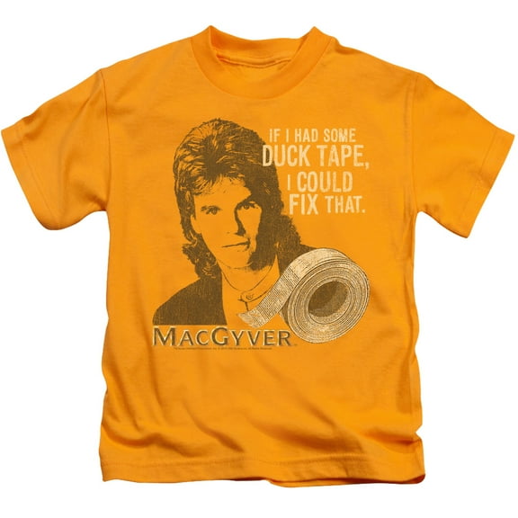 Macgyver Duct Tape Youth 18/1 T-Shirt Gold