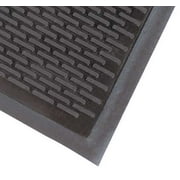 NOTRAX 340S0035BL Rubber Entrance Mat, Black, 3 x 5 ft.
