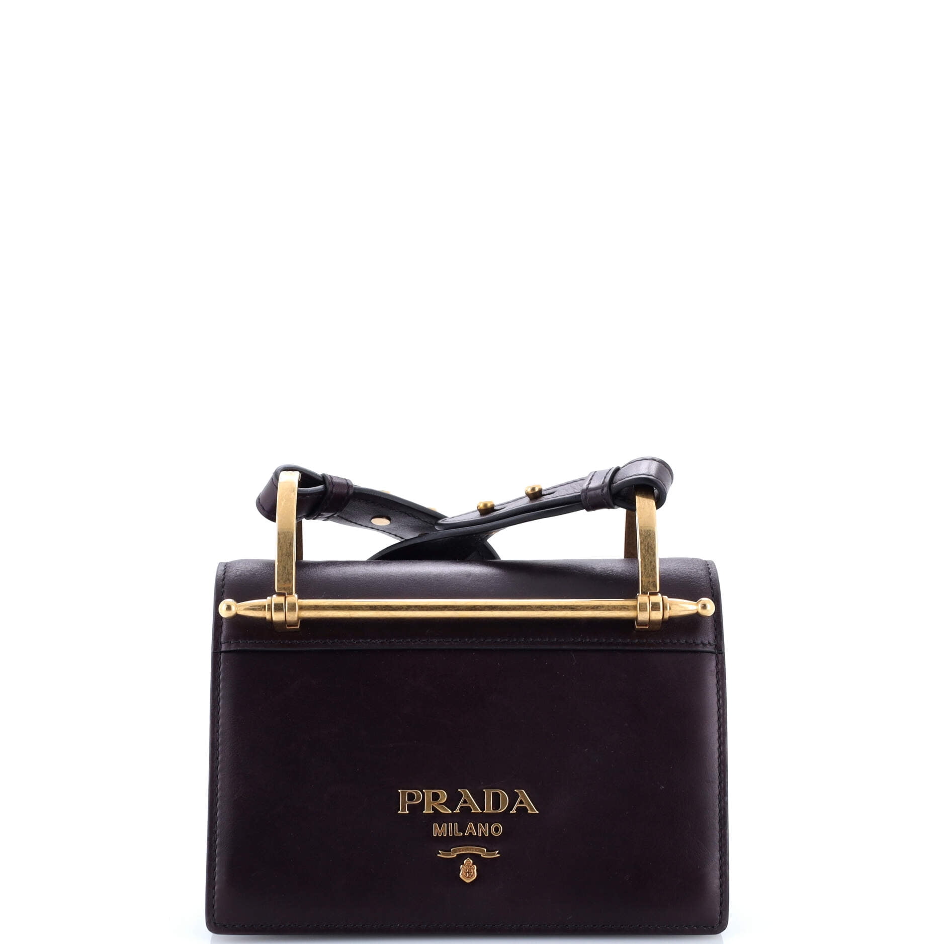 Pre-Owned Prada Prada Pionniere Shoulder Bag City Calfskin Small By Rebag