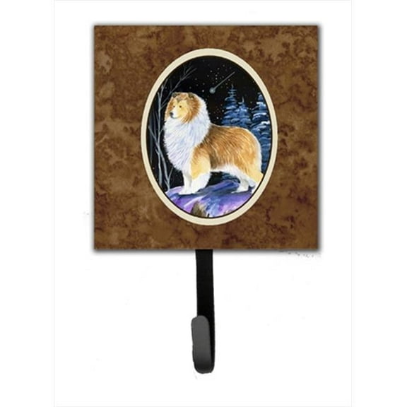 Starry Night Sheltie Leash Holder Or Key Hook