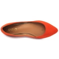 thumbnail image 6 of Ollio Women's Shoes Faux Suede Slip On Comfort Light Pointed Toe Ballet Flat ZM1710F, 6 of 6