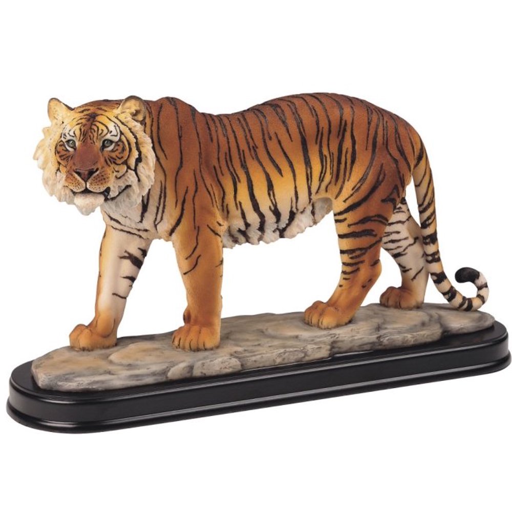 Bengal Tiger Collectible Wild Cat Animal Decoration Figurine Statue