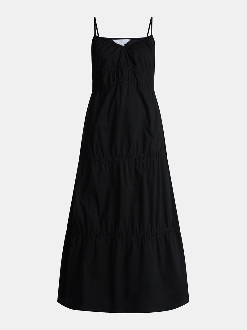 Time and Tru Women's Strappy Cotton Maxi Dress, Sizes XS-XXXL - Walmart.com