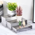 thumbnail image 5 of Uxcell Purse Display Stand 3 Pack Display Riser Metal Shoe Rack for Home Boutique Store Silver, 5 of 5