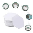 thumbnail image 2 of Gabarits Hexagonaux 100 Pcs Ensemble de Moules en Patchwork Blanc Accessoire Haoyi, 2 of 5