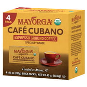 Café Cubano Roast, 10oz Bricks (Pk of 4), Espresso Ground Coffee