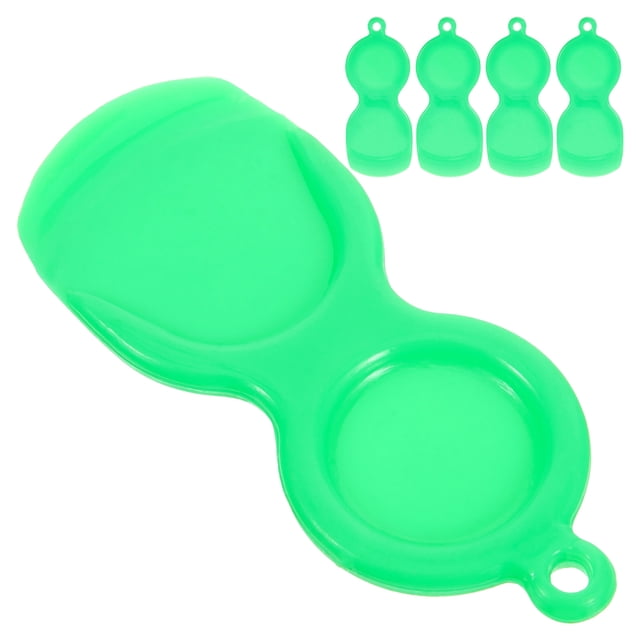 RENACLIPY 5Pcs Green Plastic Ticket Card Scraper for Easy Scratch Off of Labels and Stickers