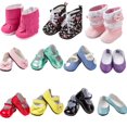 thumbnail image 1 of Toyysb 6 Pares De Zapatos Para Muñecas Incluyen Botas Zapatos De Cuero Para Muñecas American Girl De 18 Pulgadas, 1 of 5