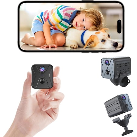 Mini Spy Camera 2026 Upgraded 4K Hidden Camera,WiFi Cam with Night Vision,Remote Viewing,2800mAh Long Battery Life, Motion Detection,SD/Cloud,Security for Baby and Pets