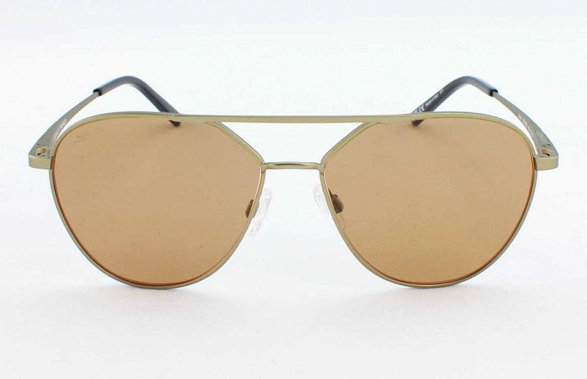 Serengeti Odell Polarized Photochomic Matte Khaki Unisex Aviator Sunglasses - SS555002