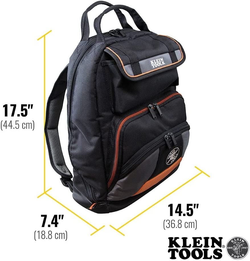 カイ Klein Tools 55475 Tool Bag Backpack, Heavy Duty Tradesman Pro Tool