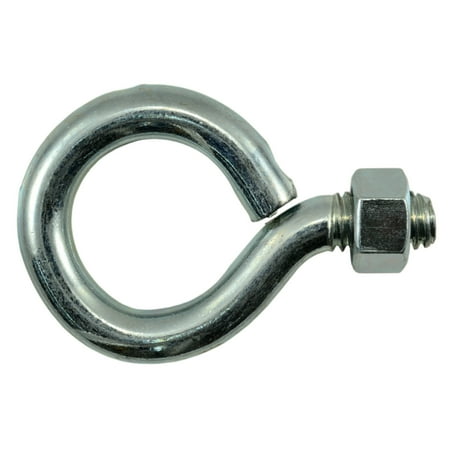 

3/8 -16 x 2-1/2 Zinc Plated Steel Coarse Thread Eye Bolts (10 pcs.)