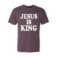 thumbnail image 2 of Jesus Is King Bible Scripture | Mens Christian Premium Tri Blend T-Shirt, Vintage Purple, 2XL, 2 of 3