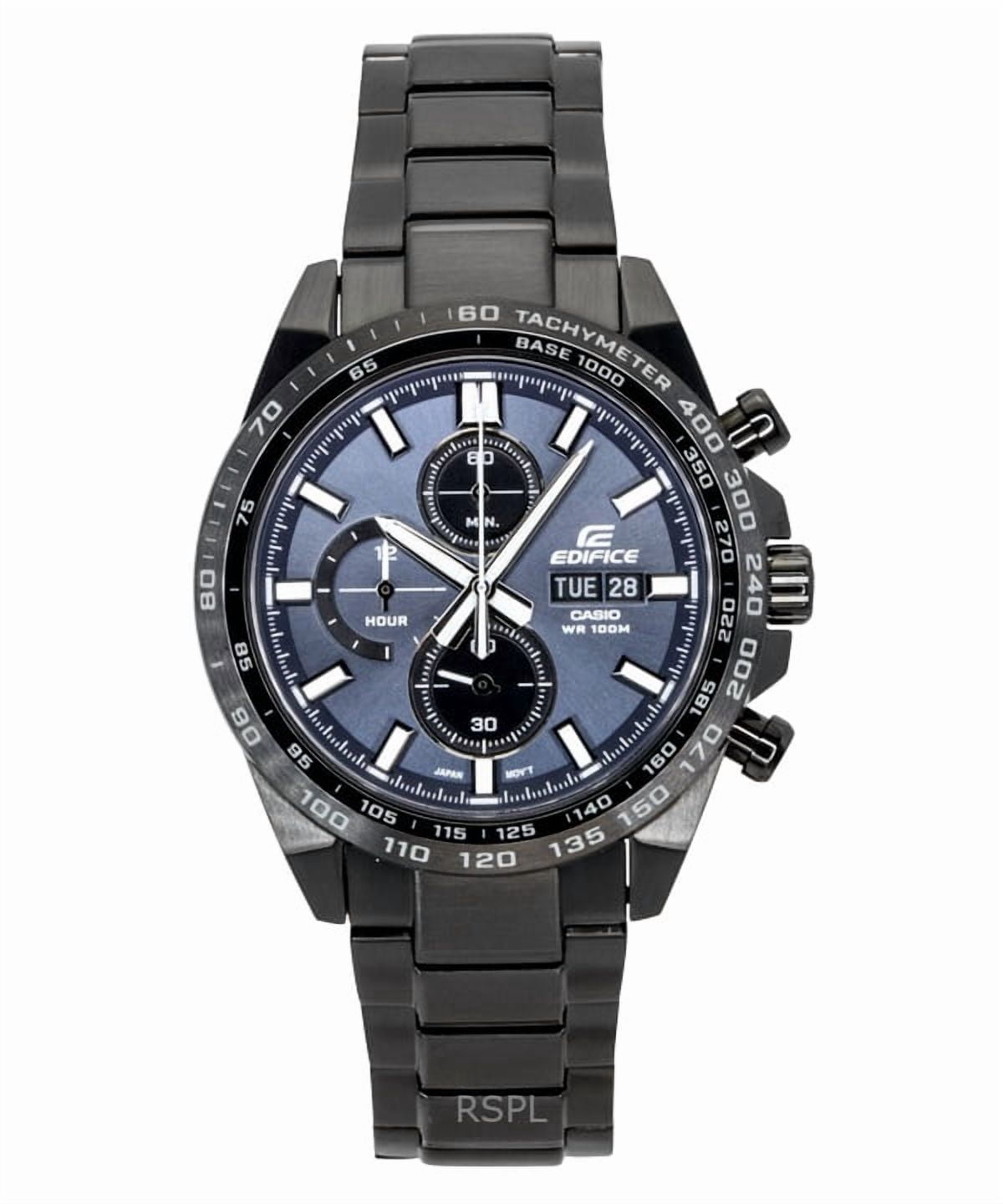 Casio Edifice Slim Line Men's Chronograph Analog Solar Watch, 100M