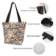 thumbnail image 4 of Fotbe Watercolor Zebra Bolsa de Playa con Estampado, Bolsa de Hombro, Bolsa de Mano Espaciosa, Bolsa de Viaje Ligera, Bolsa de Compras Versátil, 4 of 6