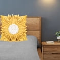thumbnail image 4 of Funda de cojín con diseño de girasol, suave y decorativa, para el hogar Amarillo, 4 of 9