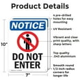 thumbnail image 2 of (2 Pack) Do Not Enter OSHA Notice Sign 7 Inch X 10 Inch Indoor / Outdoor Rust-Free Aluminum Metal Signs for Workplace, Workshop, and Construction Site, Made in the USA, 2 of 8