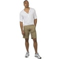 thumbnail image 4 of Vibes Men Twill Zipper Cargo Shorts 11" Inseam Khaki Male Size 34, 4 of 6