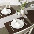 thumbnail image 5 of Design Imports Dark Brown Ribbed Placemat Set of 6, 5 of 5