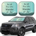 thumbnail image 1 of Wukai Not All Those Who Wander Are Lost1 Car Front Windshield Sun Shade,Sun Visor Shield Block Automotive Interior Protector Blocks UV Rays-Small, 1 of 6