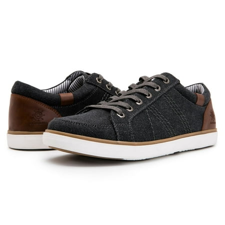 

GLOBALWIN Men s Black/Grey Casual Shoes Fashion Sneakers Walking Lace-Up Shoes 10M