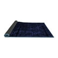 thumbnail image 2 of Ahgly Company Indoor Square Abstract Blue Modern Area Rugs, 3' Square, 2 of 4
