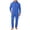 Navy, variant on Men's Hooded Coverall Work Jumpsuit Full-Zip Elastic Waist Utility Overalls with Pockets Breathable Protective Uniform