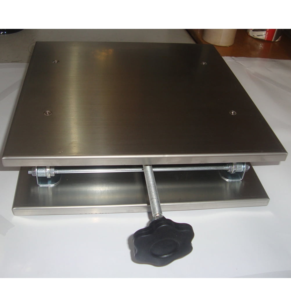 Huaq Mini Stainless Steel Lift Jack Stand with Precision Scissor Platform for Scientific Deck Repair and Lifting ( )