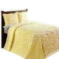 thumbnail image 3 of Better Trends Chenille Bedspread For King Size Bed 100% Cotton Lightweight Bedspread for all Season 120" x 110" Ashton Collection (Yellow), 3 of 6