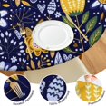 thumbnail image 4 of Pioneer Flower Floral Print Pattern Round Fitted Tablecloth with Elastic Edge,Dining Table Cover Waterproof,Outdoor Round Tablecloth for Camping,Dining,Indoor and Outdoor, 4 of 7